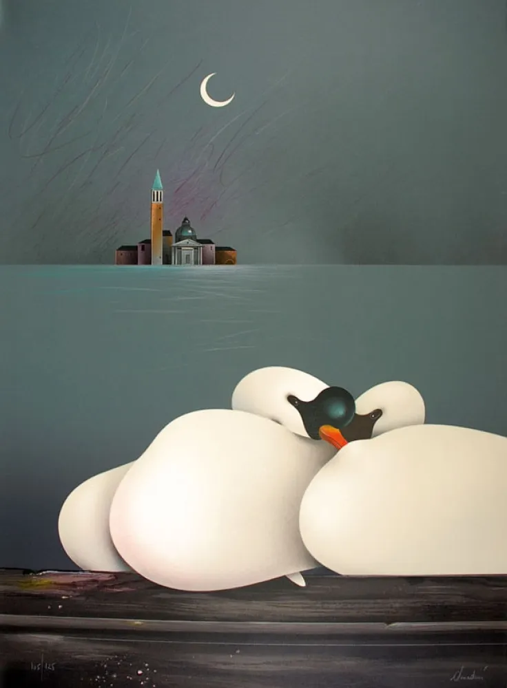 Litografía Donadini - Lune de miel