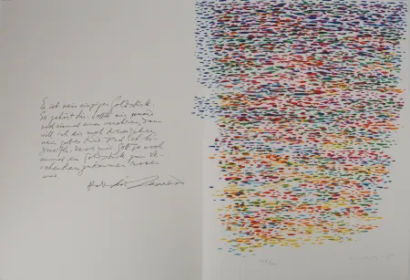 Litografía Dorazio - Composition aux multiples couleurs