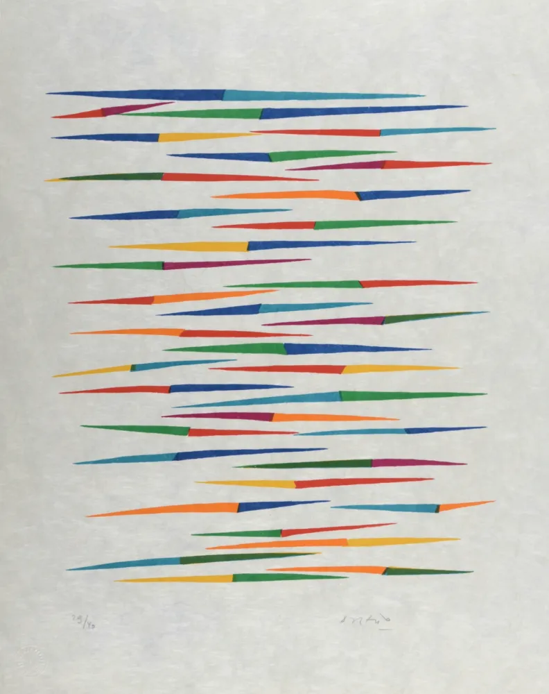Litografía Dorazio - Composition (#G), 1976