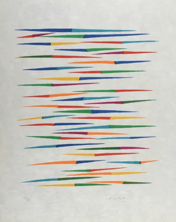 Litografía Dorazio - Composition (#G), 1976