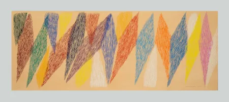 Serigrafía Dorazio - Composizione rosa