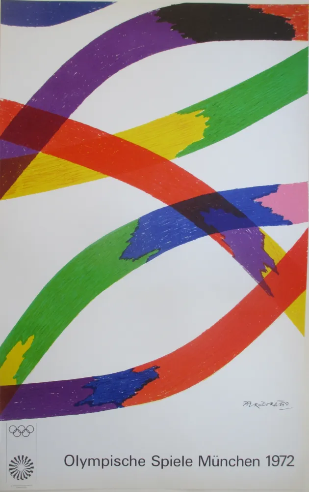 Litografía Dorazio - OL 1972 - original colourlithograph