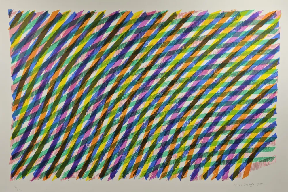 Litografía Dorazio - RETICOLO. COMPOSIZIONE NO 2