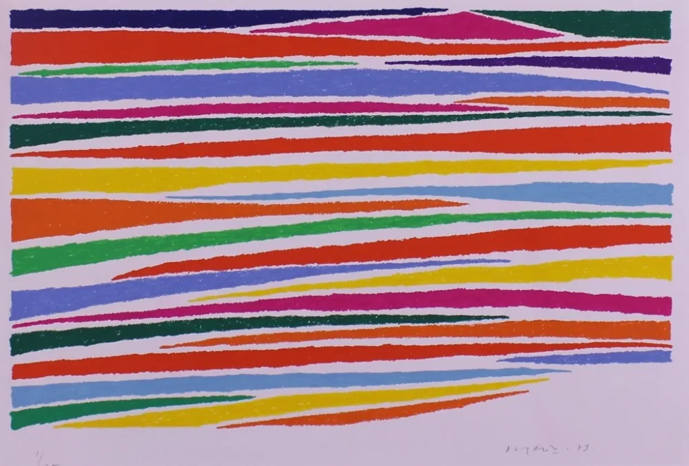 Litografía Dorazio - SENZA TITOLO