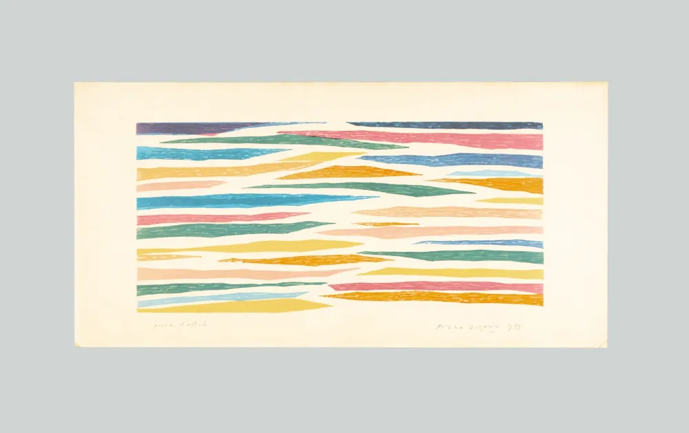 Litografía Dorazio - Senza titolo