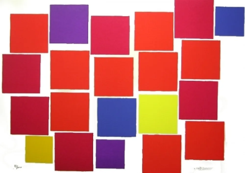 Litografía Dorazio - Senza titolo