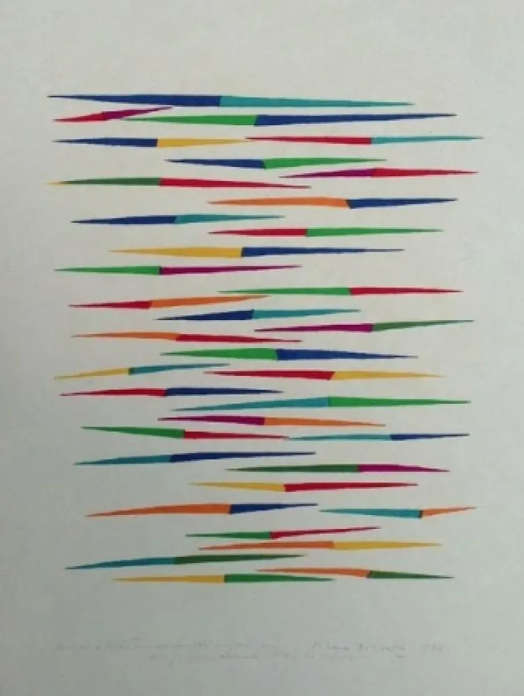 Litografía Dorazio - Senza titolo