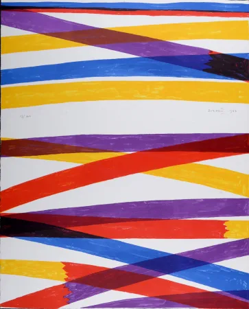 Litografía Dorazio - Senza Titolo - Hand-signed