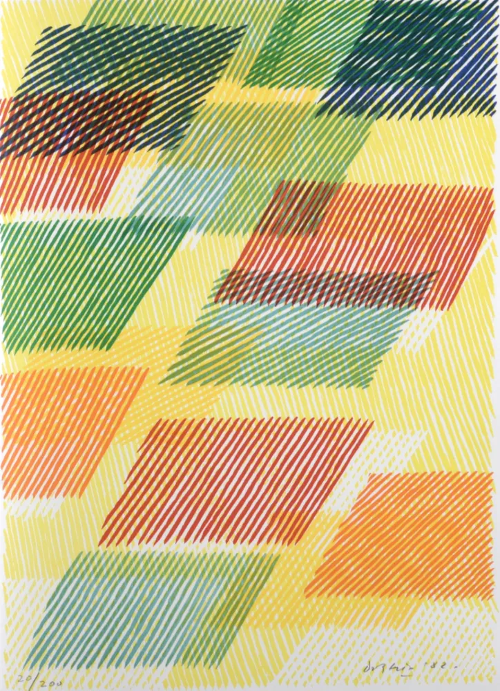 Litografía Dorazio - Un biologiste anxieux, 1987 - Hand-signed