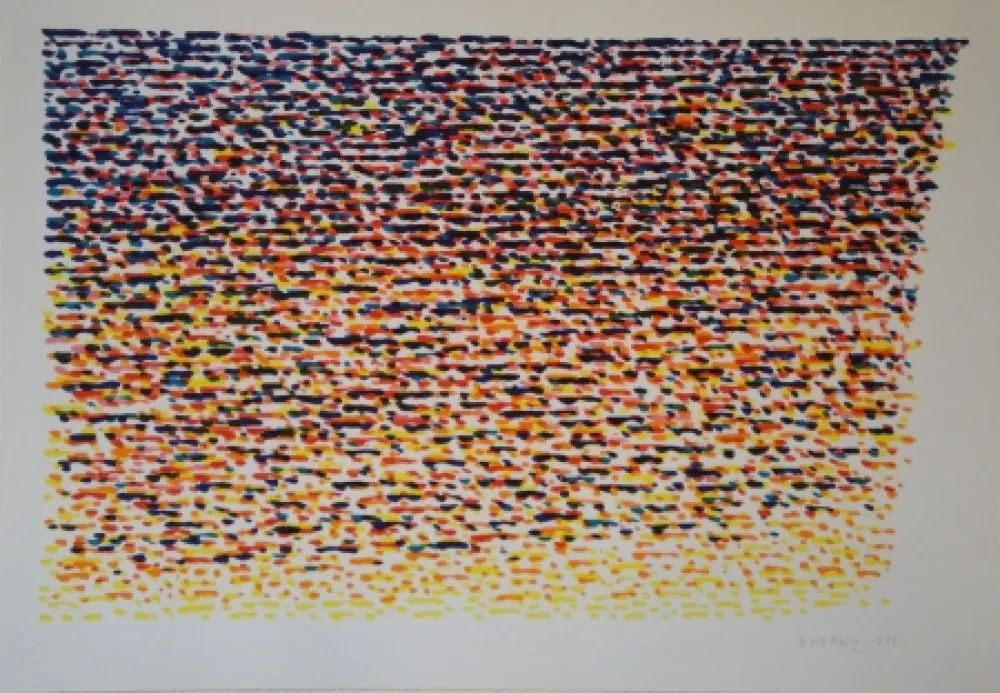 Litografía Dorazio - Untitled