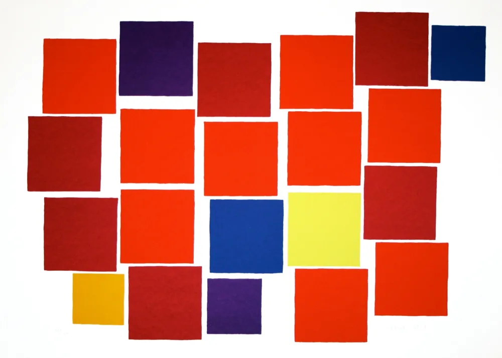 Litografía Dorazio - Untitled