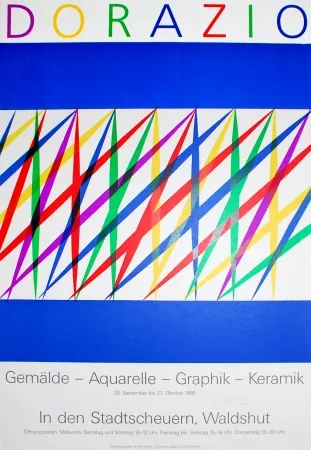 Litografía Dorazio - Untitled (Exhibition poster)