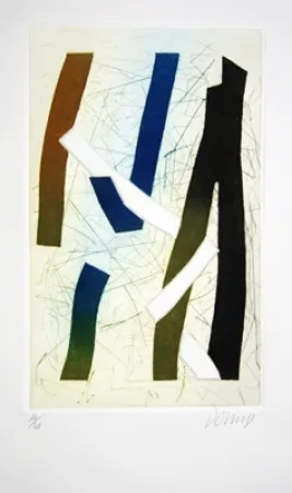 Aguatinta Dorny - Visage d'ombre 1