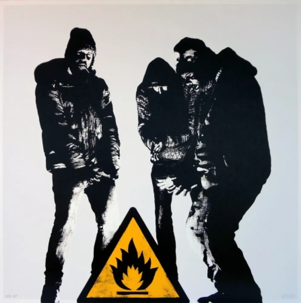 Serigrafía Dot Dot Dot - Bumfire (white - AP)