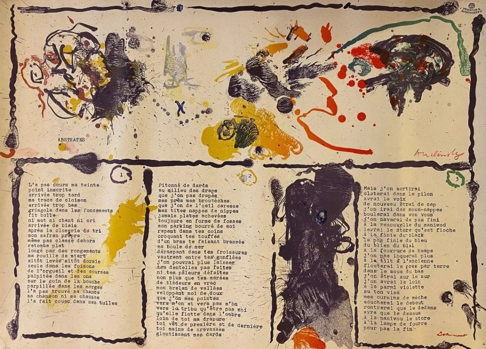 Litografía Dotremont - Abstrates