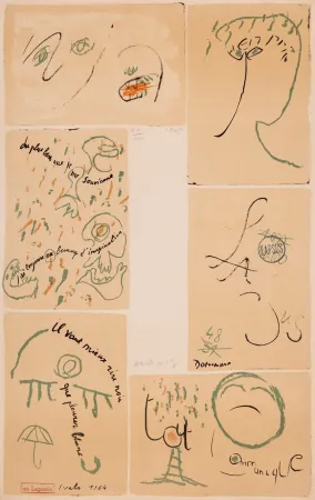 Aguafuerte Dotremont - Litho-mots