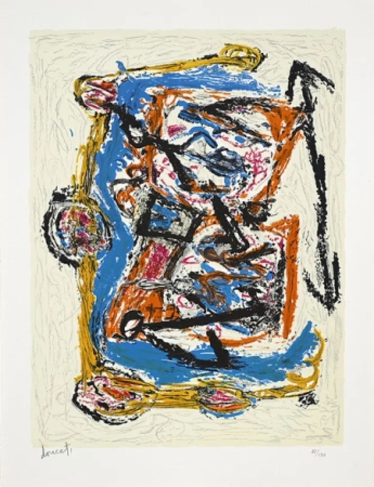 Litografía Doucet - Croisée familiale