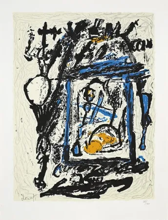 Litografía Doucet - Croisée familiale