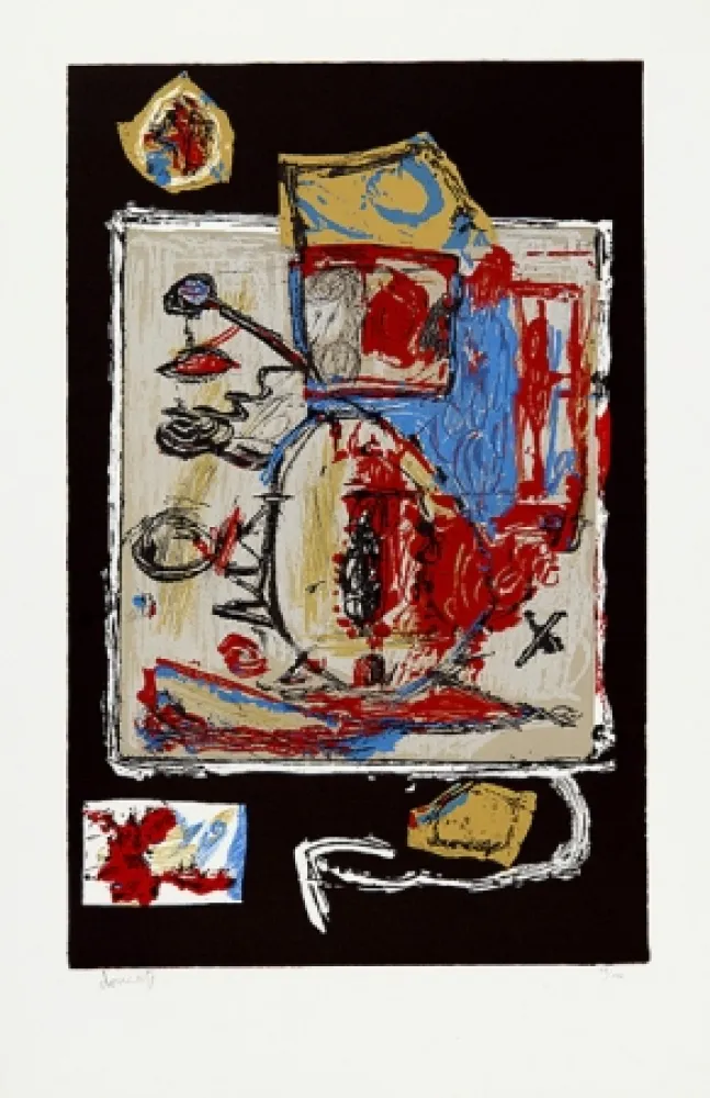 Litografía Doucet - Lumière noire