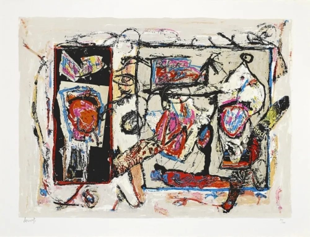 Litografía Doucet - Rivages-visages-paysages du Sepik