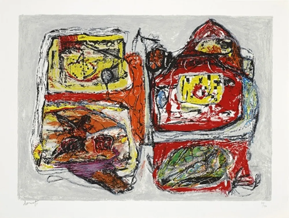 Litografía Doucet - Rivages-visages-paysages du Sepik