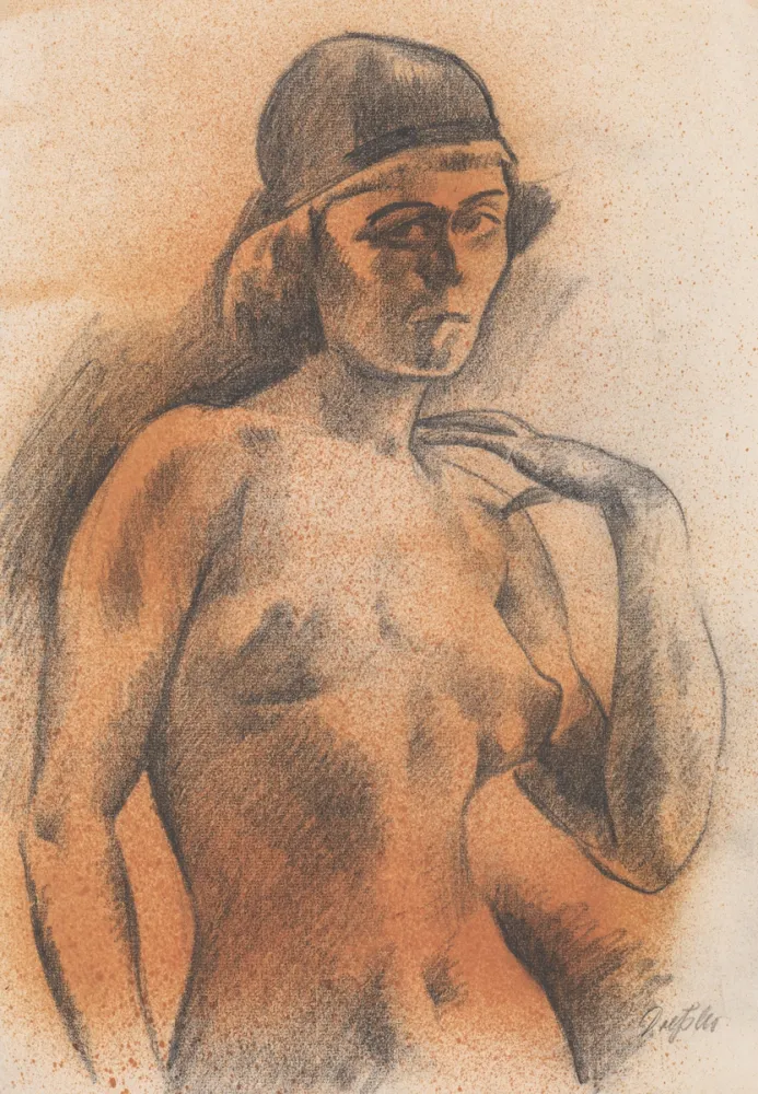 Sin Técnico Dressler - Weiblicher Akt mit Kopfbedeckung