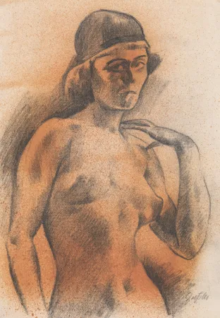 Sin Técnico Dressler - Weiblicher Akt mit Kopfbedeckung