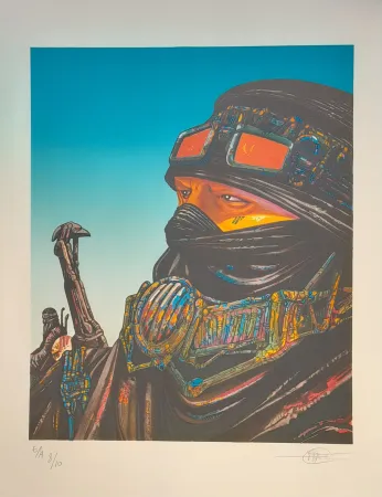 Litografía Druillet - Touareg  SALAMMBO