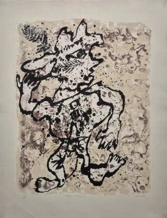 Litografía Dubuffet - Fougère au Chapeau (Fogere with Hat)