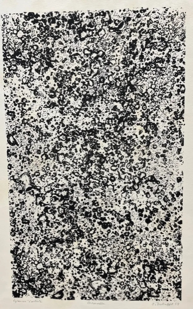 Litografía Dubuffet - Gravelle