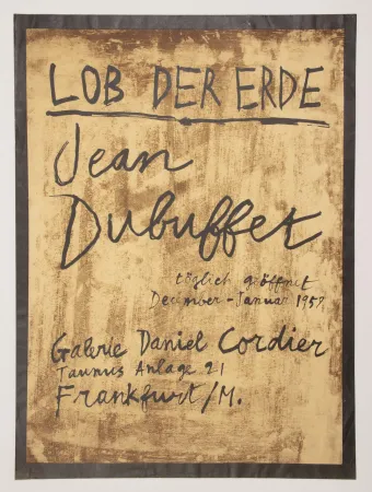 Litografía Dubuffet - LOB DER ERDE.