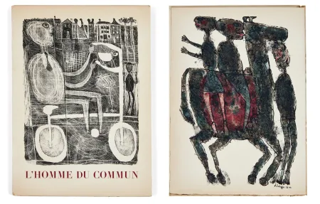 Libro Ilustrado Dubuffet - Pierre Seghers : L'HOMME DU COMMUN. Lithographies de Jean Dubuffet (1944)