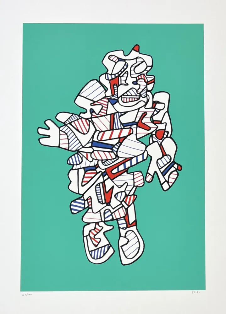 Serigrafía Dubuffet - Protestator, from Présences fugaces series