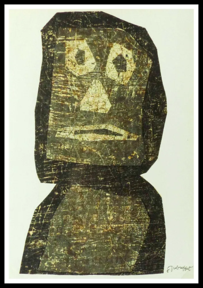 Litografía Dubuffet - TOTEM MOAI