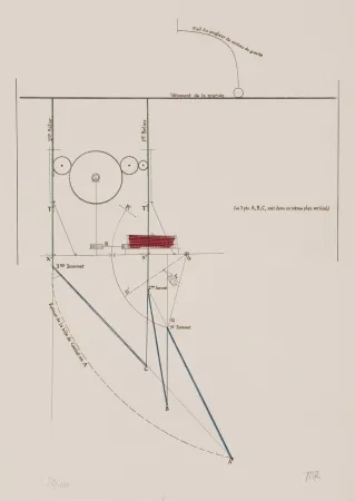 Aguafuerte Duchamp - Combat de boxe