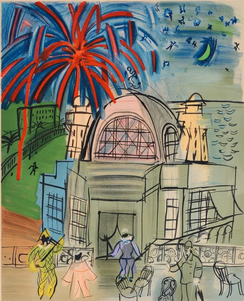 Litografía Dufy - CASINO-NIZZA