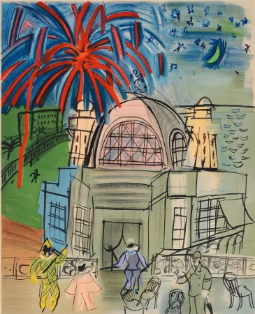 Litografía Dufy - CASINO-NIZZA