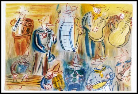 Litografía Dufy - CONCERT DES ANGES