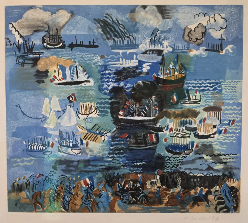 Aguatinta Dufy - Fête Nautique