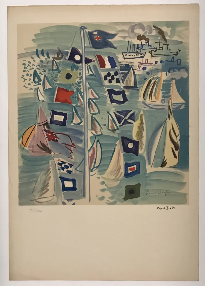 Litografía Dufy - Honfleur