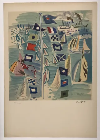 Litografía Dufy - Honfleur
