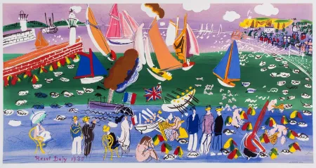 Litografía Dufy - LA BAIE DE SAINTE-ADRESSE (1935).