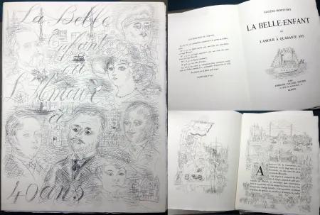 Libro Ilustrado Dufy - LA BELLE ENFANT OU L'AMOUR À QUARANTE ANS. Exemplaire sur Japon supernacré avec suite complète des eaux-fortes (1930)