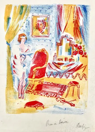 Litografía Dufy - La Coquette