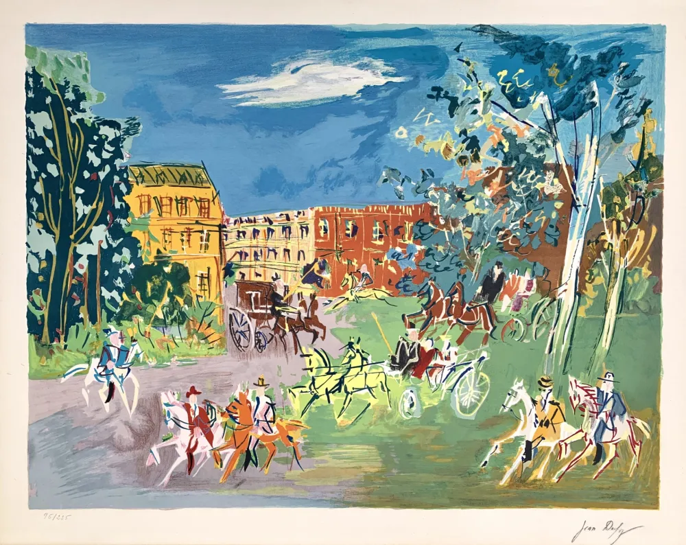 Litografía Dufy - La Promenade