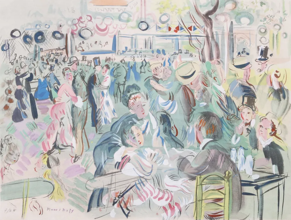Pochoir Dufy - Le Moulin de la Galette