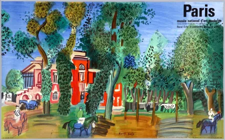 Litografía Dufy - LE PADDOCK À DEAUVILLE (1930/1964)