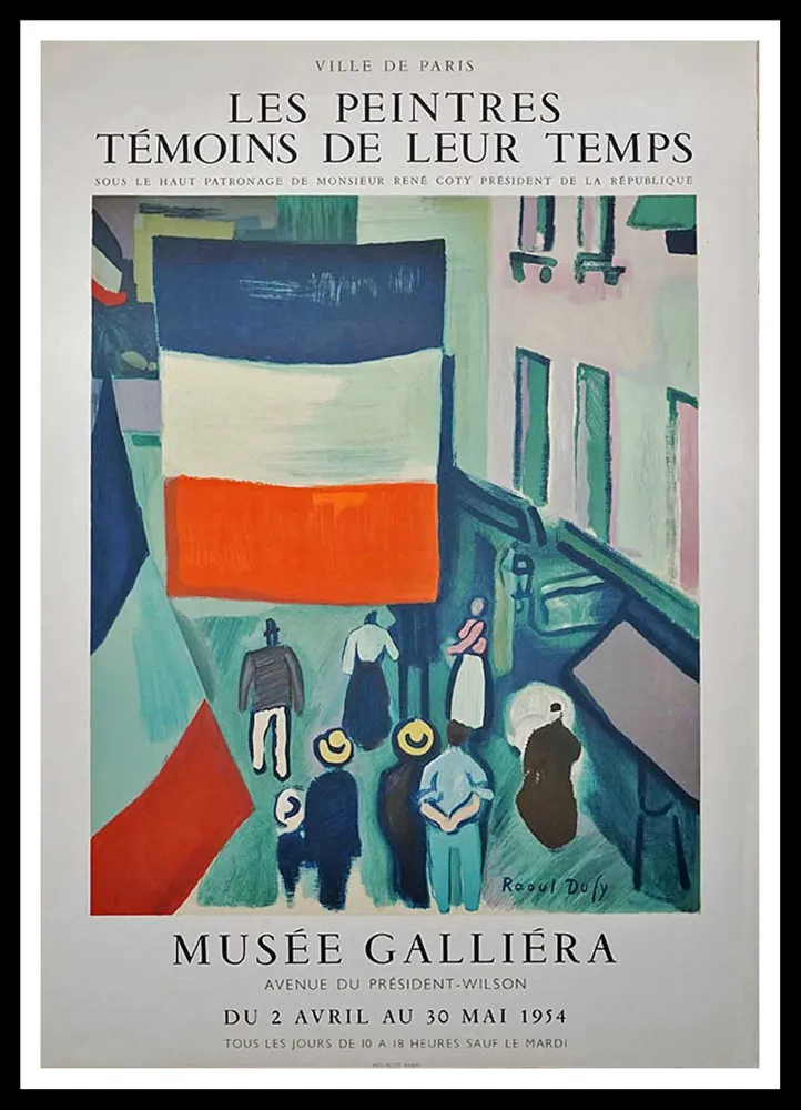 Cartel Dufy - Les peintres témoins de leur temps - Musée Galliéra