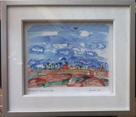Litografía Dufy - Marrakech