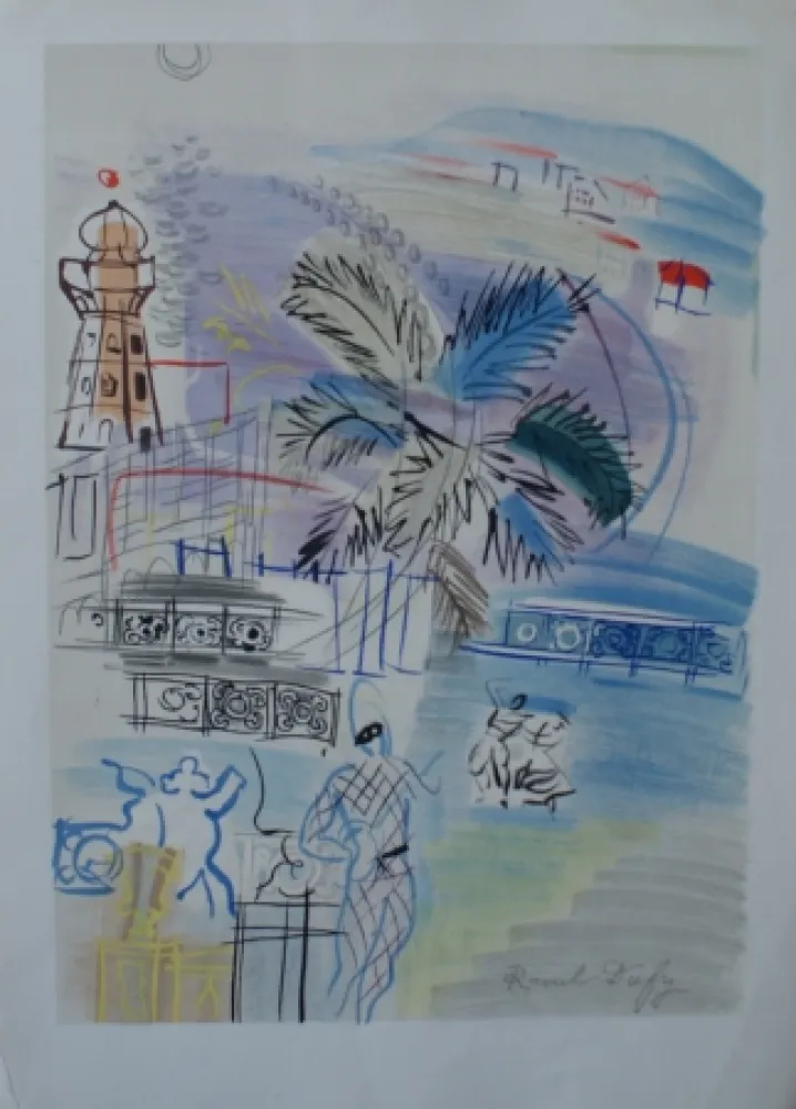 Litografía Dufy - Nice